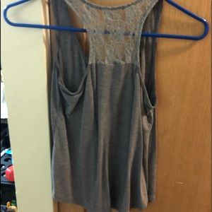Tank top with lack back